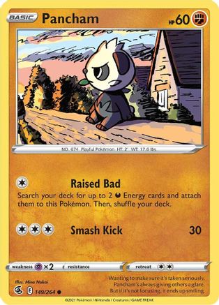 Pancham (149/264) [SWSH08 Fusion Strike] Reverse Holofoil - Common