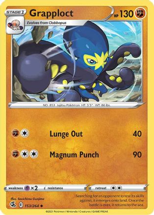 Grapploct (153/264) [SWSH08 Fusion Strike] Reverse Holofoil - Uncommon