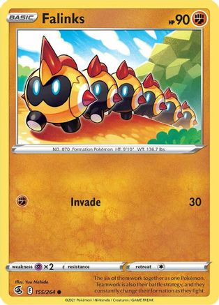 Falinks (155/264) [SWSH08 Fusion Strike] Reverse Holofoil - Common