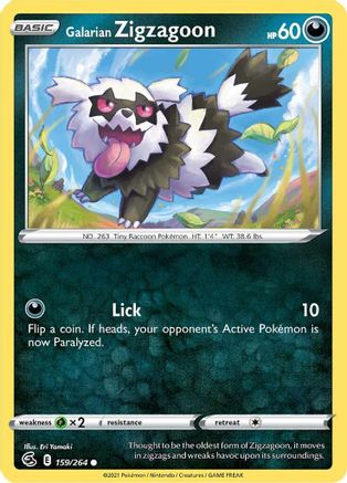 Galarian Zigzagoon (159/264) [SWSH08 Fusion Strike] - Common