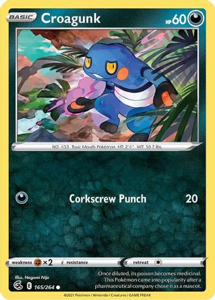 Croagunk (165/264) [SWSH08 Fusion Strike] - Common