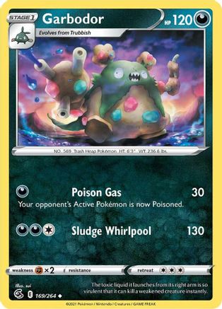 Garbodor (169/264) [SWSH08 Fusion Strike] Reverse Holofoil - Uncommon