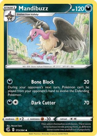 Mandibuzz (173/264) [SWSH08 Fusion Strike] - Uncommon