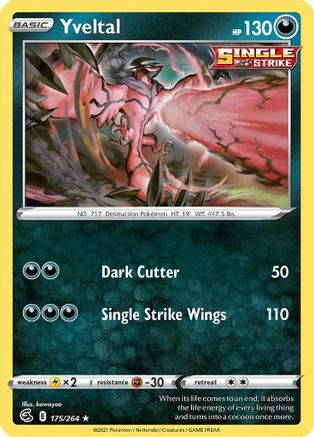 Yveltal (175/264) [SWSH08 Fusion Strike] - Rare