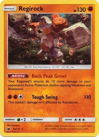 Regirock (Cosmos Holo) (53/111) [SM Promos] Holofoil - Promo