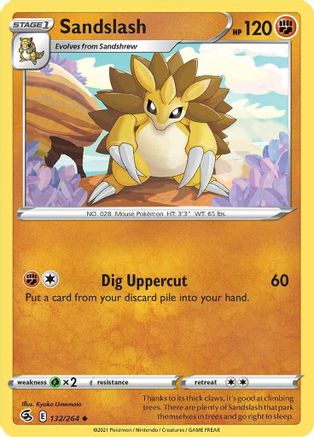Sandslash (132/264) [SWSH08 Fusion Strike] Reverse Holofoil - Uncommon