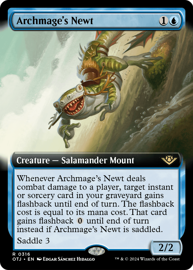 Archmage's Newt (Extended Art) (OTJ-316) [Outlaws of Thunder Junction]