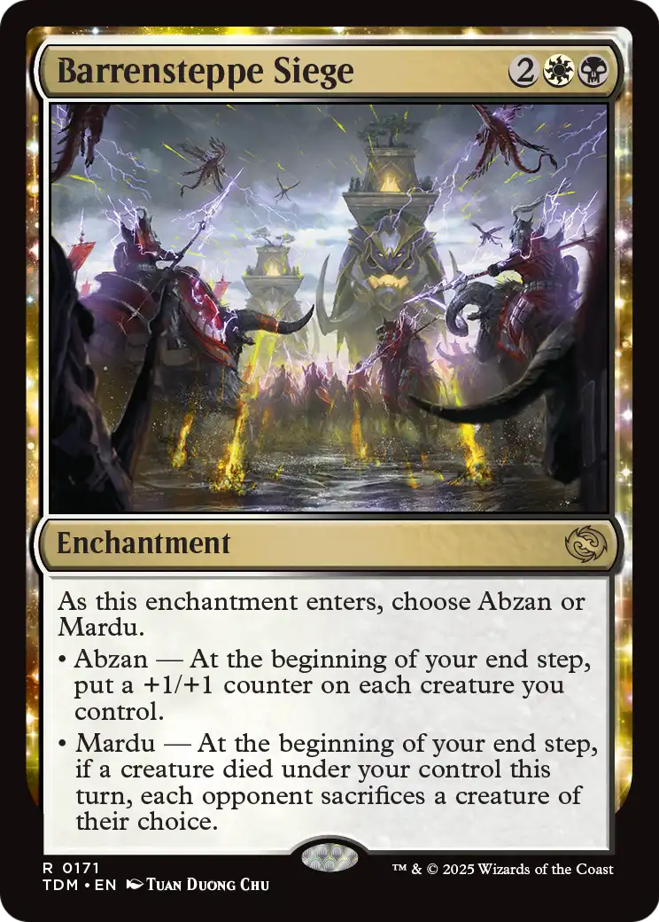 Barrensteppe Siege (TDM-171) [Tarkir: Dragonstorm] Foil