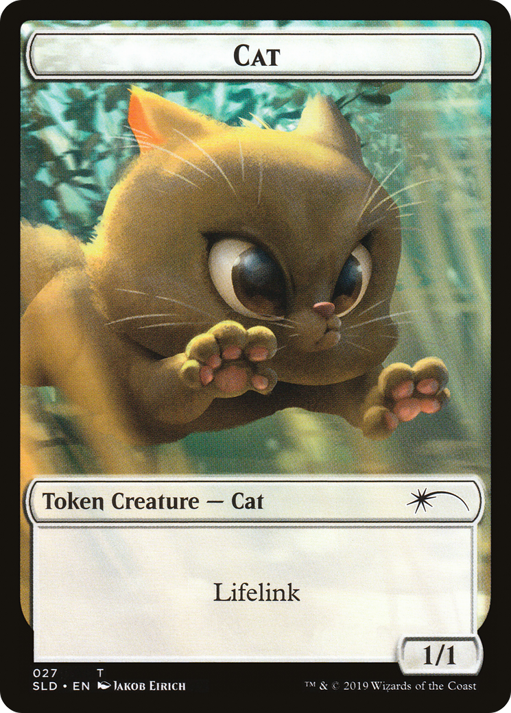Cat (027) // Cat (028) Double-sided Token (SLD-27 // 28) [Secret Lair Drop]