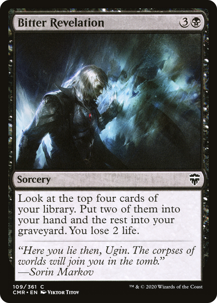 Bitter Revelation (CMR-109) [Commander Legends] Foil
