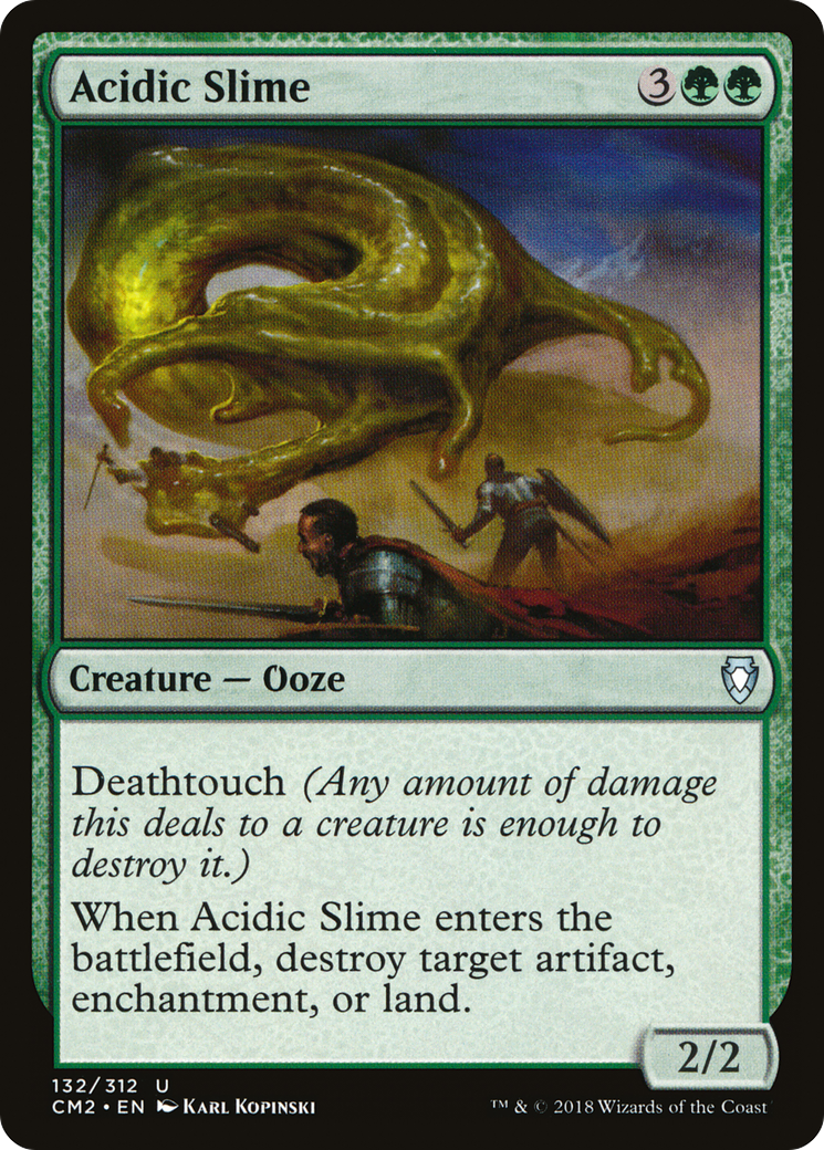 Acidic Slime (CM2-132) [Commander Anthology Volume II]