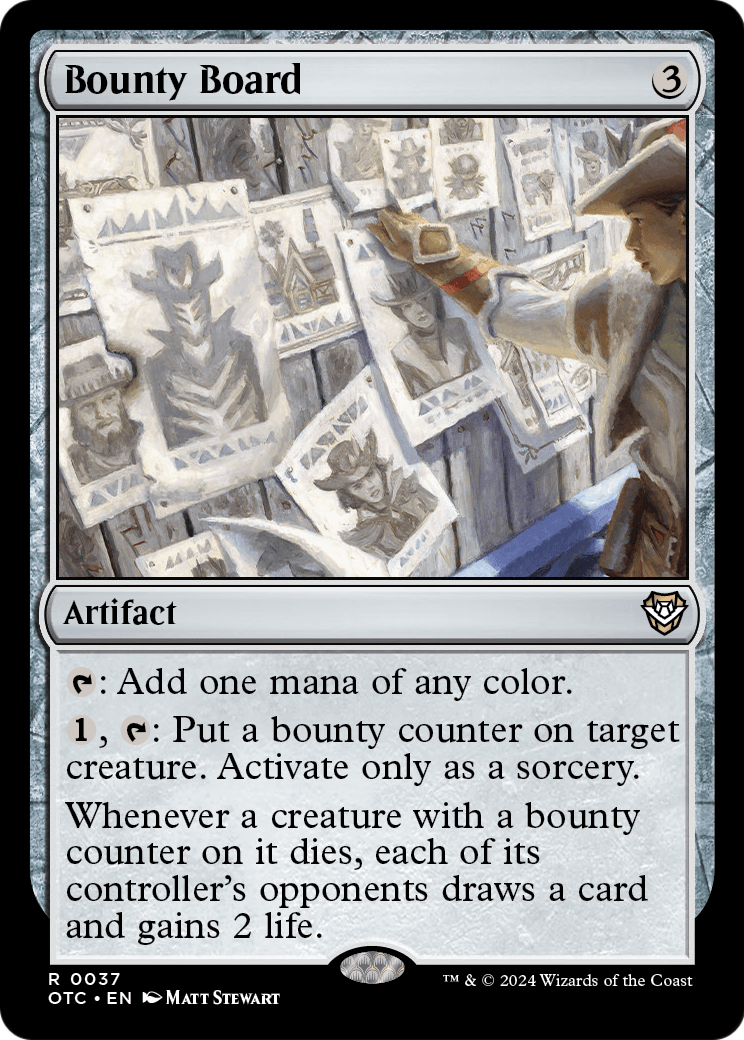 Bounty Board (OTC-037) [Outlaws of Thunder Junction Commander]