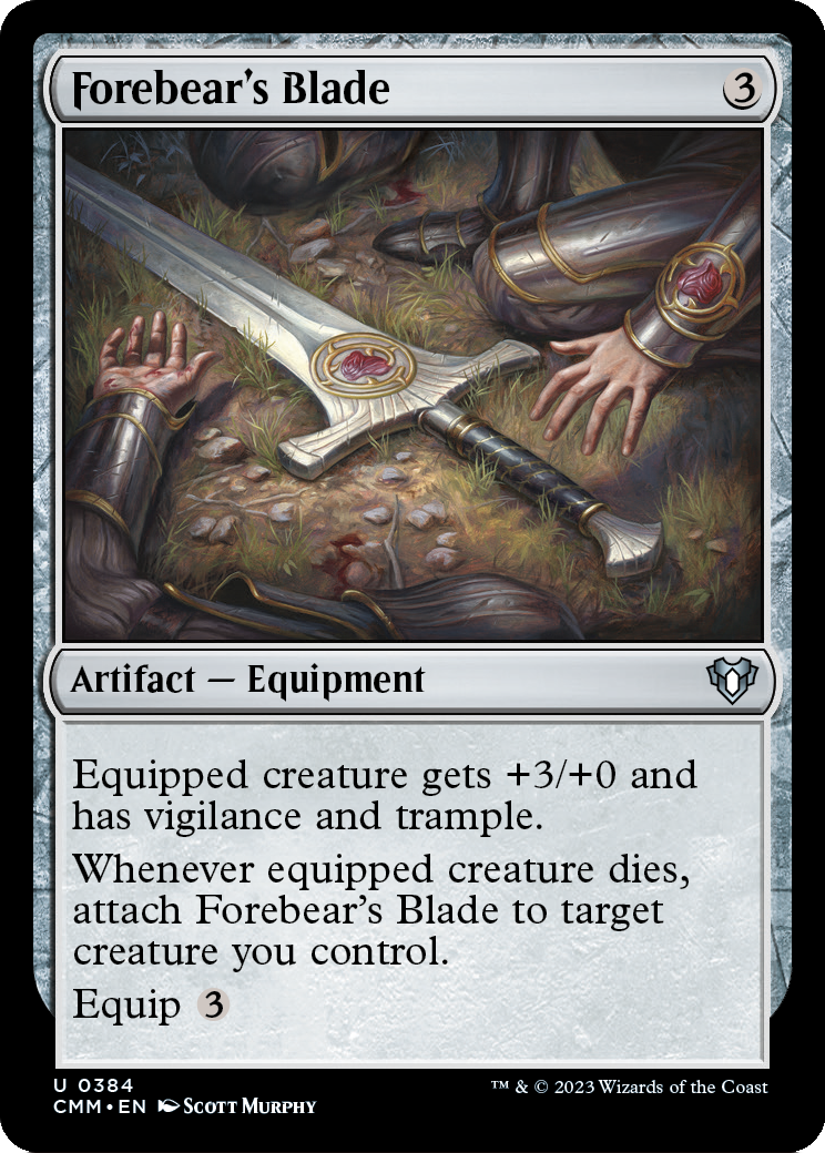 Forebear's Blade (CMM-384) [Commander Masters] Foil