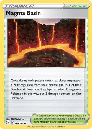 Magma Basin (144/172) [SWSH09 Brilliant Stars] Reverse Holofoil - Uncommon