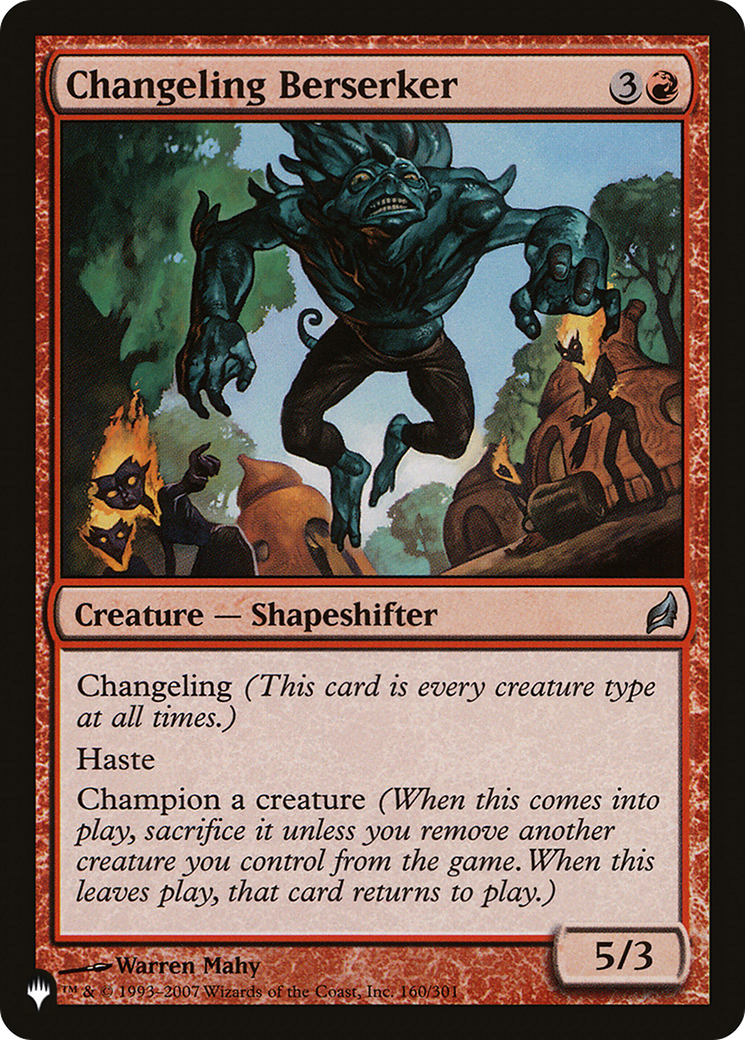 Changeling Berserker (LIST-LRW-160) [The List]