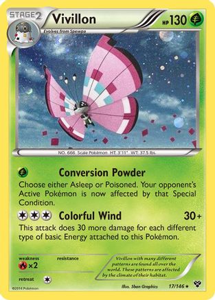 Vivillon (Cosmos Holo) (17/146) [Blister Exclusives] Holofoil - Promo