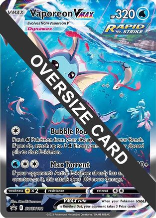 Vaporeon VMAX - SWSH182 (SWSH182) [Jumbo Cards] Holofoil - Promo