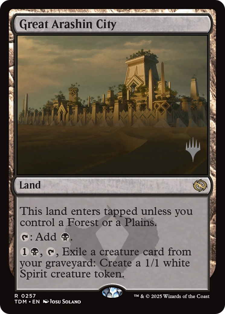 Great Arashin City (PPTDM-257) [Promo Pack: Tarkir: Dragonstorm] Foil