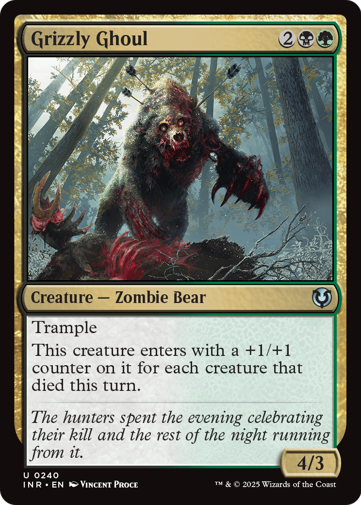 Grizzly Ghoul (INR-240) [Innistrad Remastered] Foil