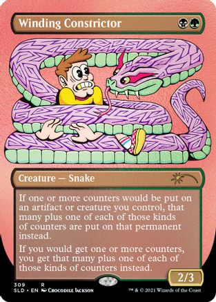 Winding Constrictor (Foil Etched) (SLD-309) [Secret Lair Drop Series] Foil