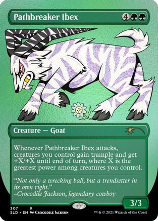 Pathbreaker Ibex (Foil Etched) (SLD-307) [Secret Lair Drop Series] Foil