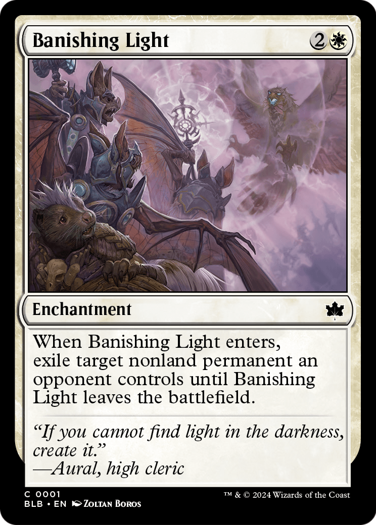 Banishing Light (BLB-001) [Bloomburrow] Foil