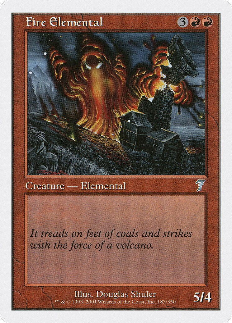 Fire Elemental (7ED-183) [7th Edition] Foil