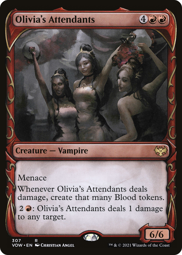 Olivia's Attendants (Showcase) (VOW-307) [Innistrad: Crimson Vow] Foil