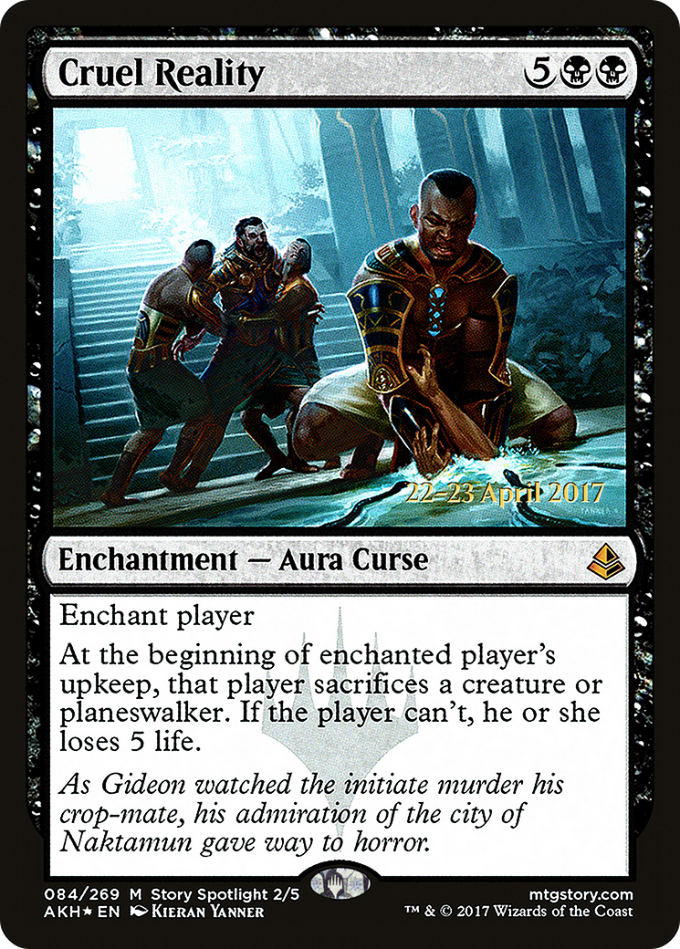 Cruel Reality (PRE-84S) [Amonkhet Promos] Foil