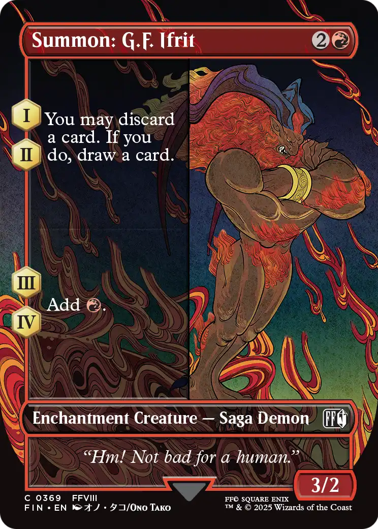 Summon: G.F. Ifrit (Borderless) (FIN-369) [FINAL FANTASY]