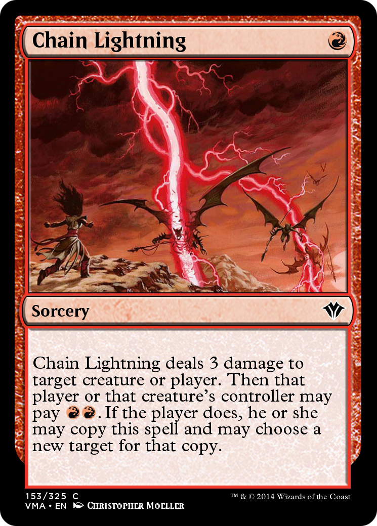 Chain Lightning (VMA-153) [Vintage Masters] Foil