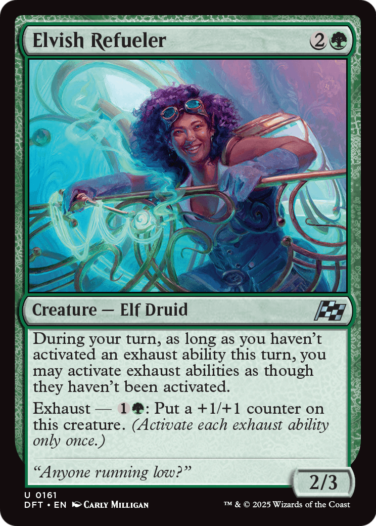 Elvish Refueler (DFT-161) [Aetherdrift] Foil