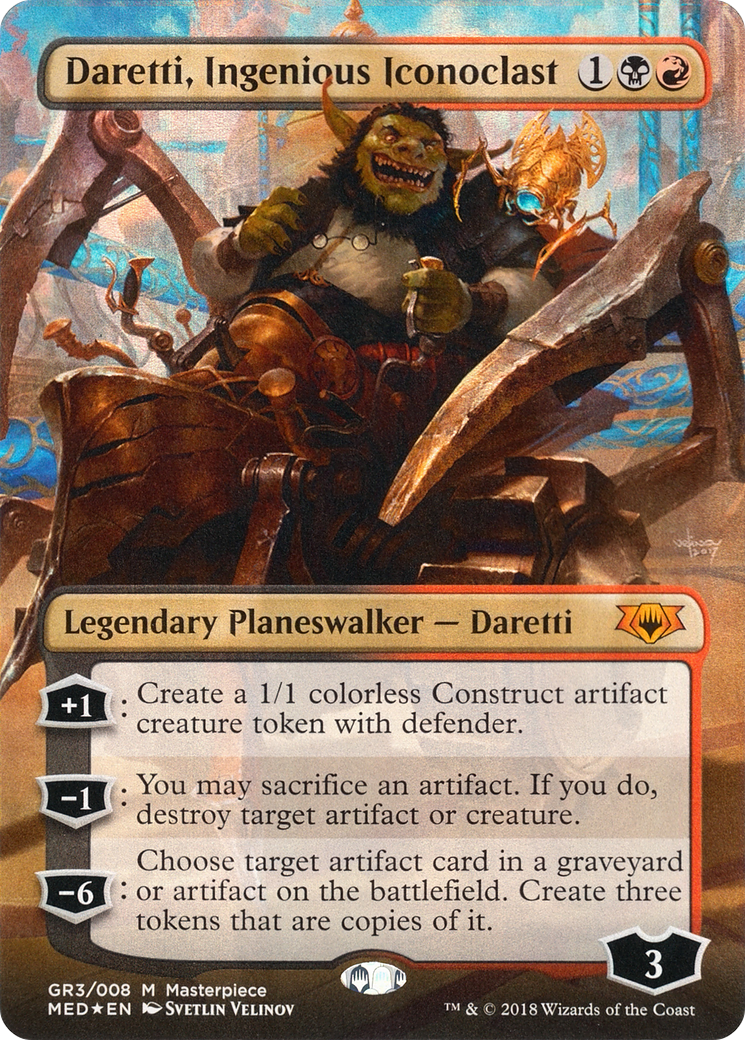 Daretti, Ingenious Iconoclast (MED-GR3) (Borderless) [Mythic Edition] Foil
