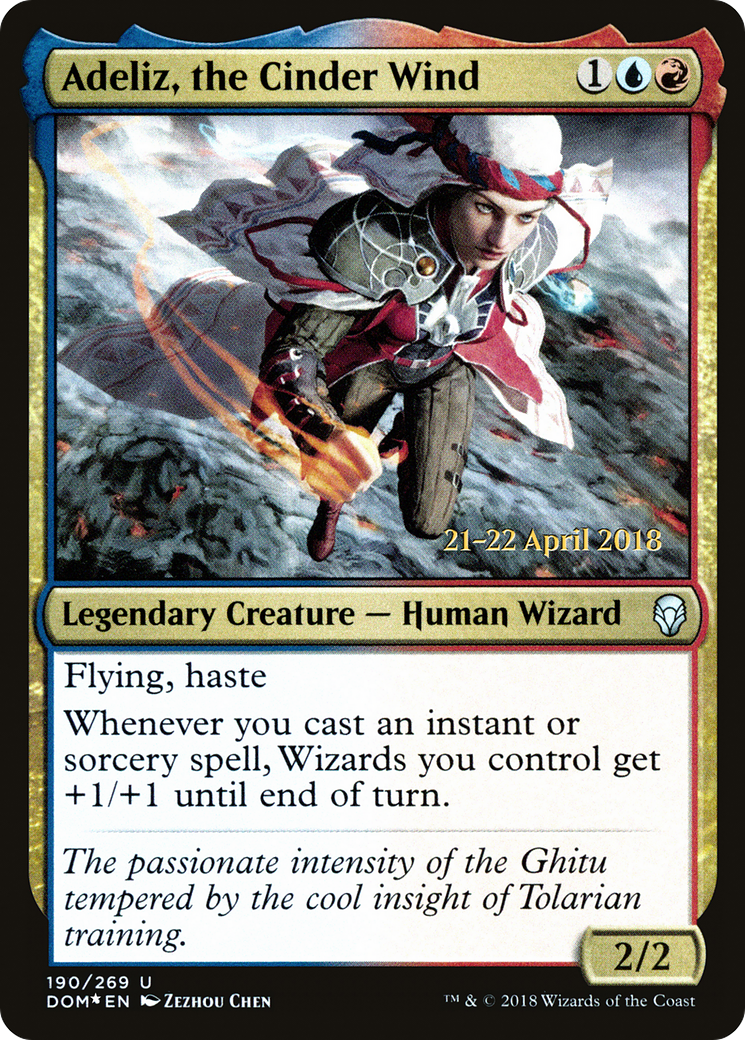 Adeliz, the Cinder Wind (PRE-190S) [Dominaria Promos] Foil