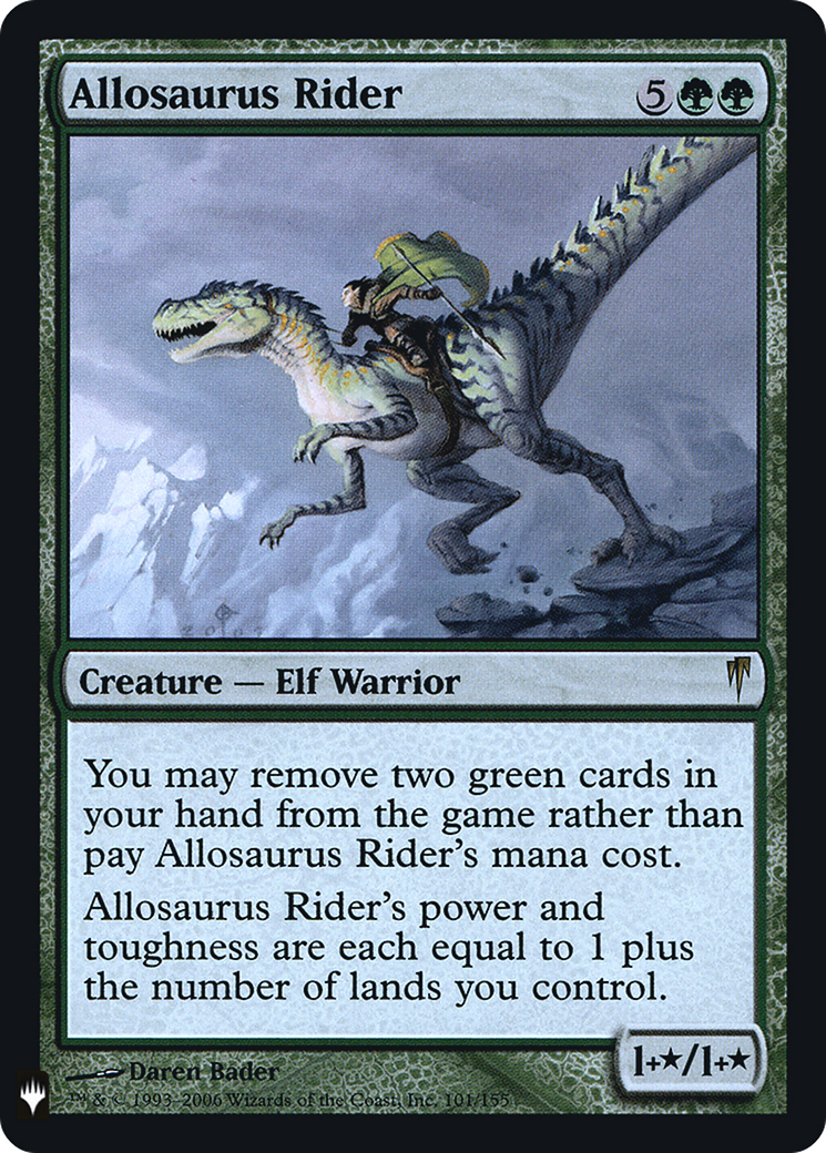 Allosaurus Rider (LIST-CSP-101) [The List] Foil