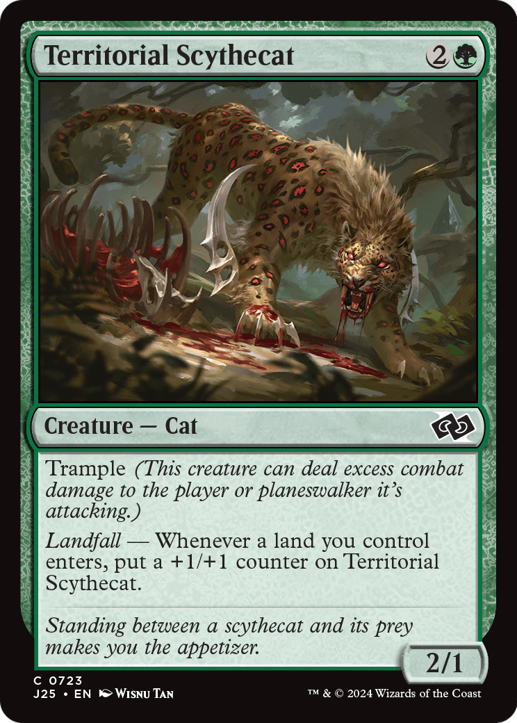 Territorial Scythecat (J25-723) [Foundations Jumpstart]