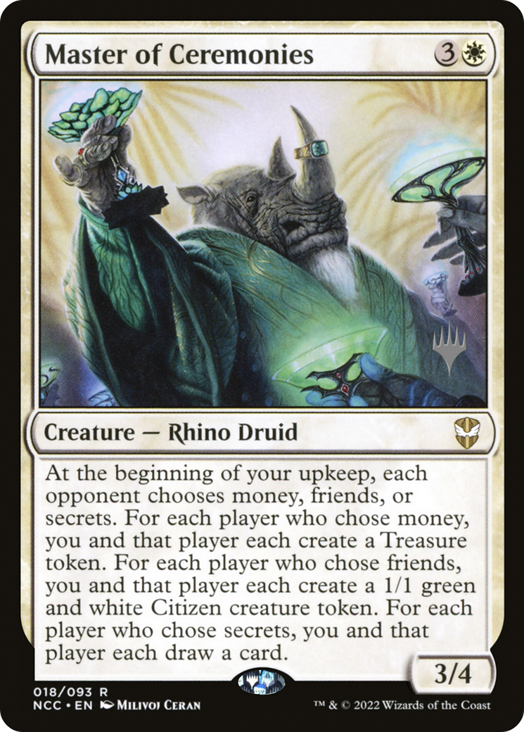 Master of Ceremonies (PPSNC-018) [Promo Pack: New Capenna Commander Promos] Foil
