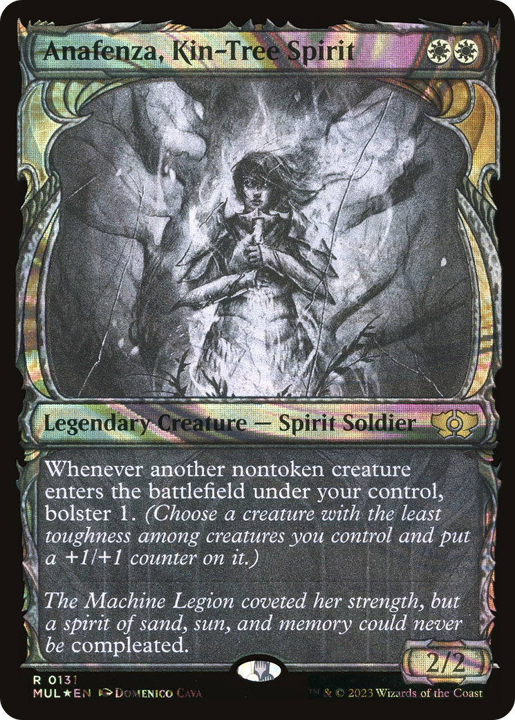 Anafenza, Kin-Tree Spirit (Halo Foil) (MUL-131) (Showcase) [Multiverse Legends] Foil