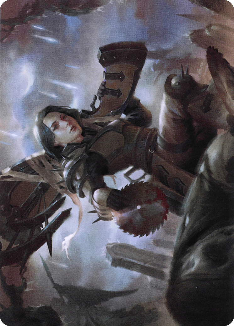Sawblade Slinger // Sawblade Slinger (AVOW-054) (Borderless) [Crimson Vow Art Series]