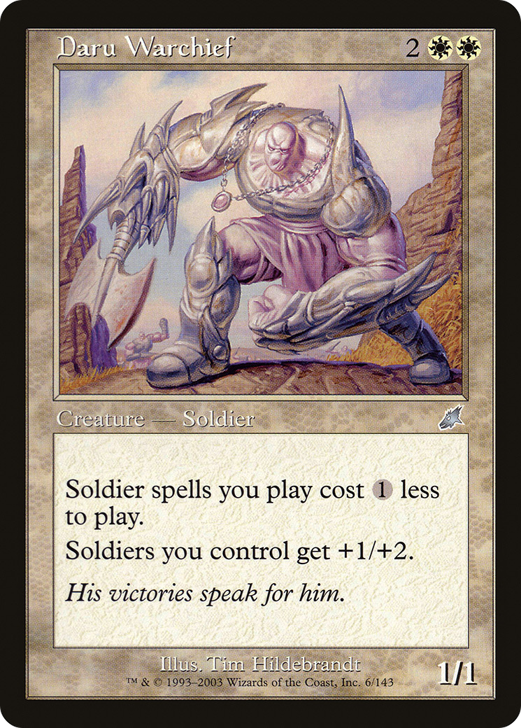 Daru Warchief (SCG-006) [Scourge] Foil