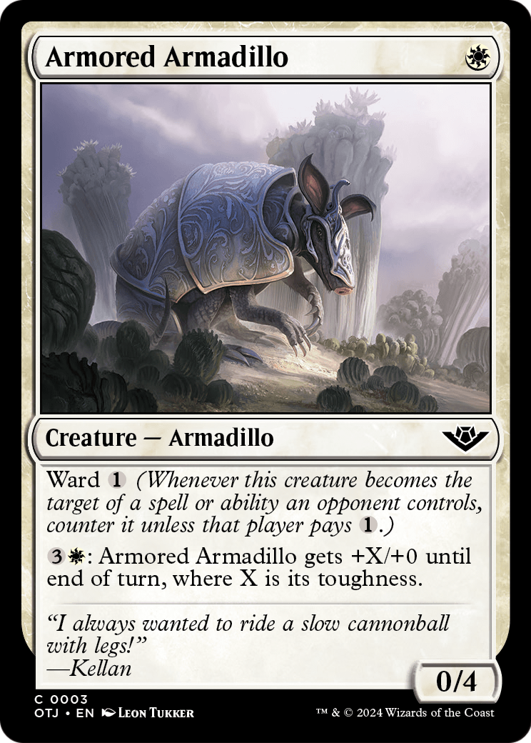 Armored Armadillo (OTJ-003) [Outlaws of Thunder Junction] Foil