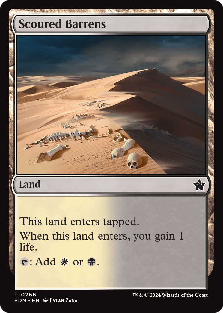 Scoured Barrens (FDN-266) [Foundations] Foil