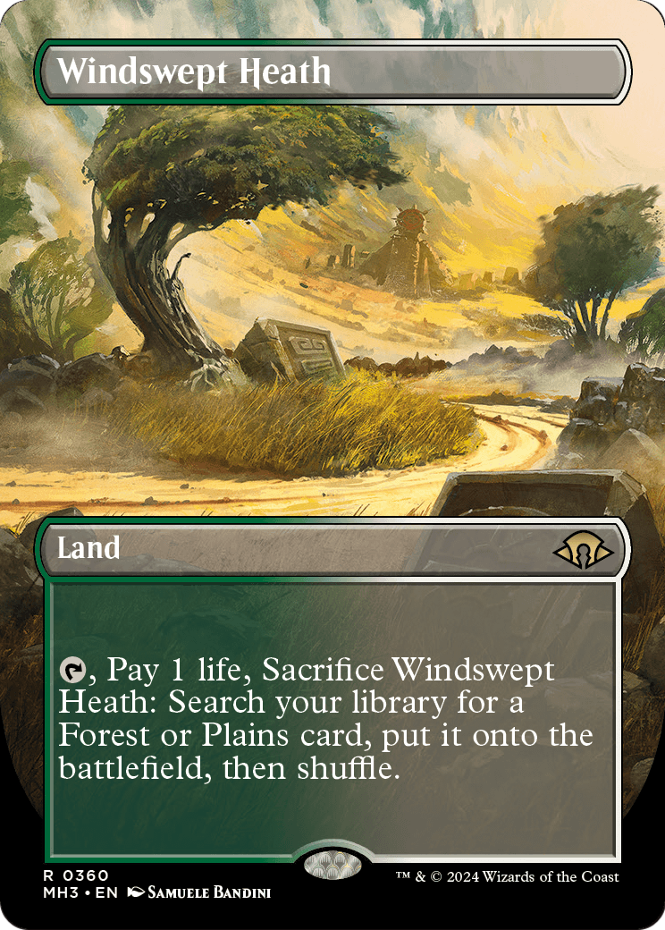 Windswept Heath (Borderless) (MH3-360) [Modern Horizons 3] Foil