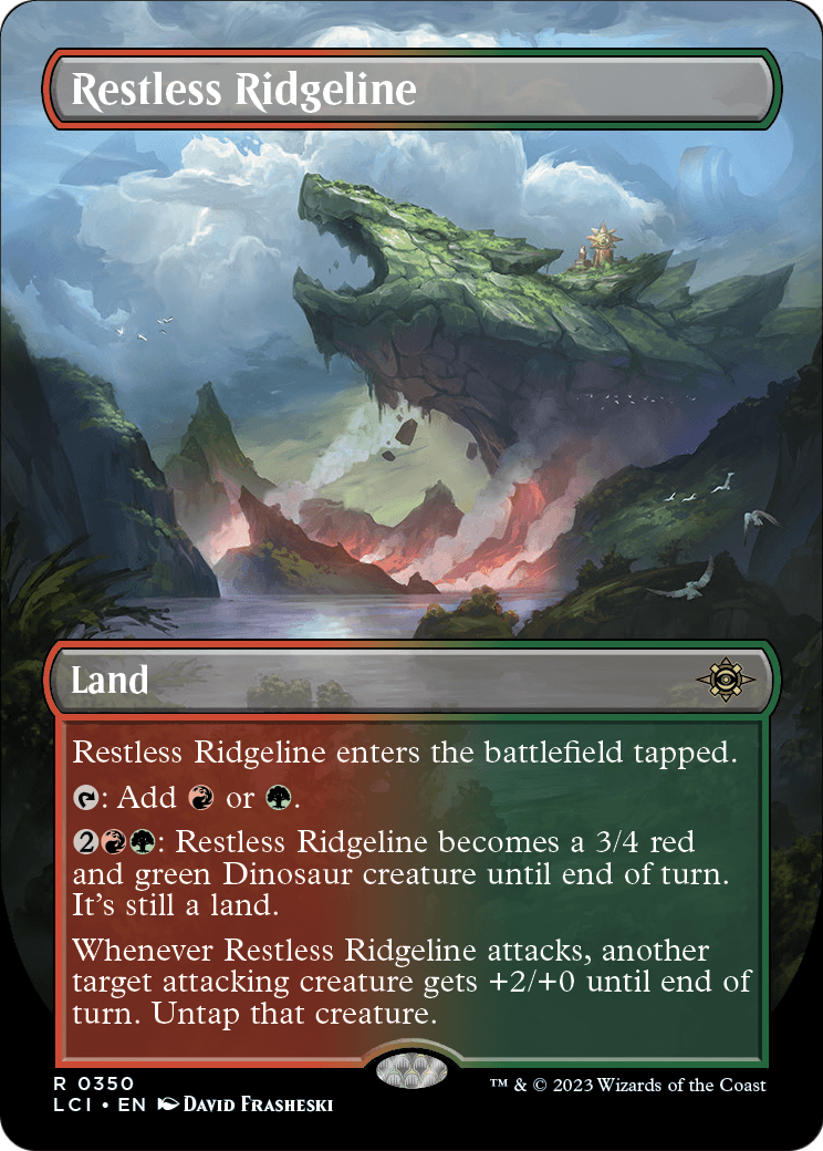 Restless Ridgeline (Borderless) (LCI-350) [The Lost Caverns of Ixalan] Foil
