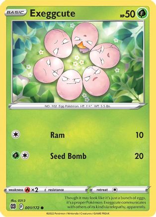 Exeggcute (001/172) [SWSH09 Brilliant Stars] - Common