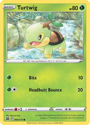 Turtwig (006/172) [SWSH09 Brilliant Stars] Reverse Holofoil - Common
