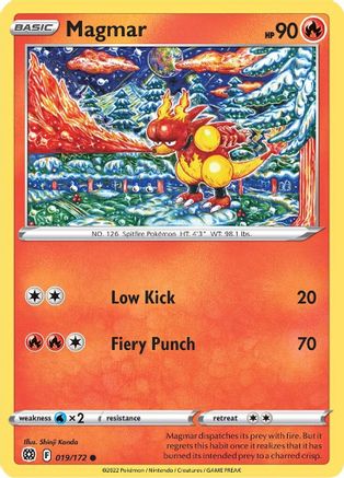 Magmar (019/172) [SWSH09 Brilliant Stars] - Common