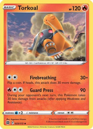 Torkoal (023/172) [SWSH09 Brilliant Stars] - Uncommon