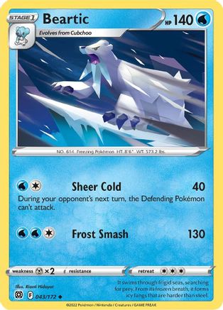 Beartic (043/172) [SWSH09 Brilliant Stars] - Uncommon