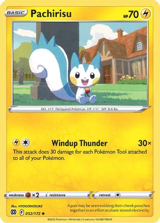 Pachirisu (052/172) [SWSH09 Brilliant Stars] Reverse Holofoil - Uncommon